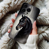 Coque iPhone Cheval Noir
