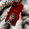 Coque iPhone Léopard Couronné