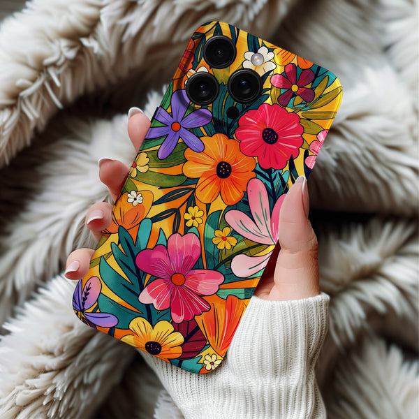 Coque iPhone Fleurs Colorées