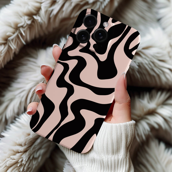 Coque iPhone Motif Zebra Abstrait
