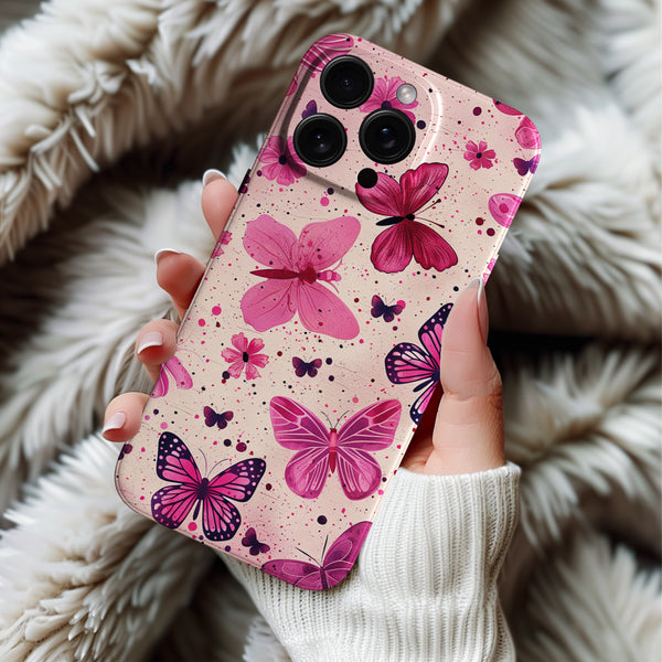 Coque iPhone Fleur & Papillon