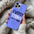 Coque iPhone – Message Inspirant 'Every Thing Will Be OK' sur Fond Violet