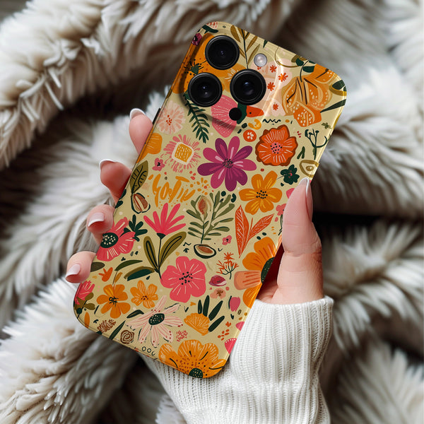 Coque iPhone Fleurs d'Automne