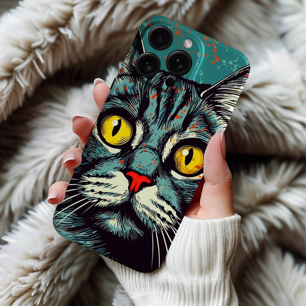 Coque iPhone Portrait de Chat