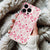 Coque iPhone Design Classique à Carreaux Roses