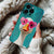 Coque iPhone Canard avec Lunettes de Soleil Roses