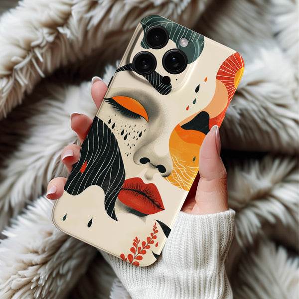 Coque iPhone Visage Éloquent