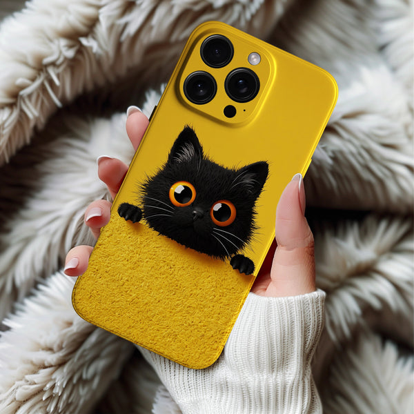 Coque iPhone Chaton Curieux
