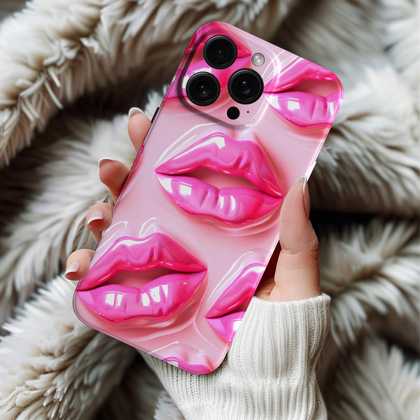 Coque iPhone Lèvres roses