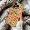 Coque iPhone avec Motif Géométrique Coloré et Abstrait