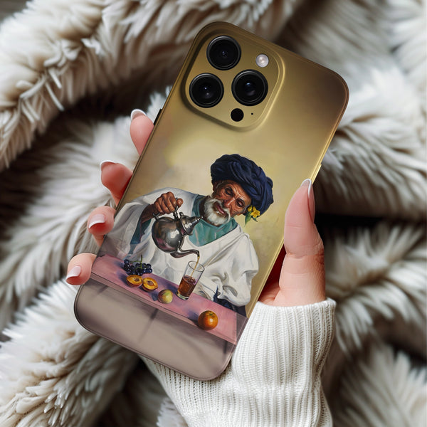 Coque iPhone Portrait d'un Théier Traditionnel Marocain
