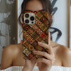 Coque iPhone - Motif Coloré en Carreaux