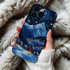 Coque iPhone Enchanteur avec Paysage de Montagne Nocturne