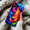 Coque iPhone Motif Tourbillon Coloré et Énergique