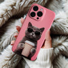 Coque iPhone Chat Stylé avec Lunettes de Soleil et Tasse