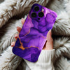 Coque iPhone Marbre Rose avec Veines Violettes