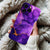 Coque iPhone Marbrée Violet et Or