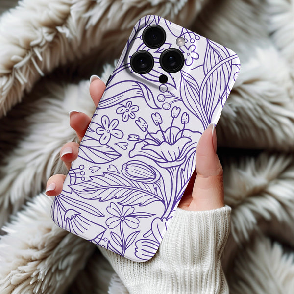 Coque iPhone Épure Florale