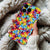 Coque iPhone Colorée avec Motif de Fleurs Vives