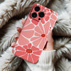 Coque iPhone Motif Floral Rétro en Rose