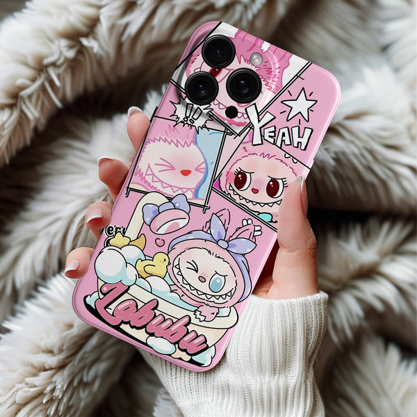Coque iPhone Labubu avec Design Humoristique et Couleurs Vives