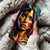 Coque iPhone Portrait Artistique aux Couleurs Vibrantes