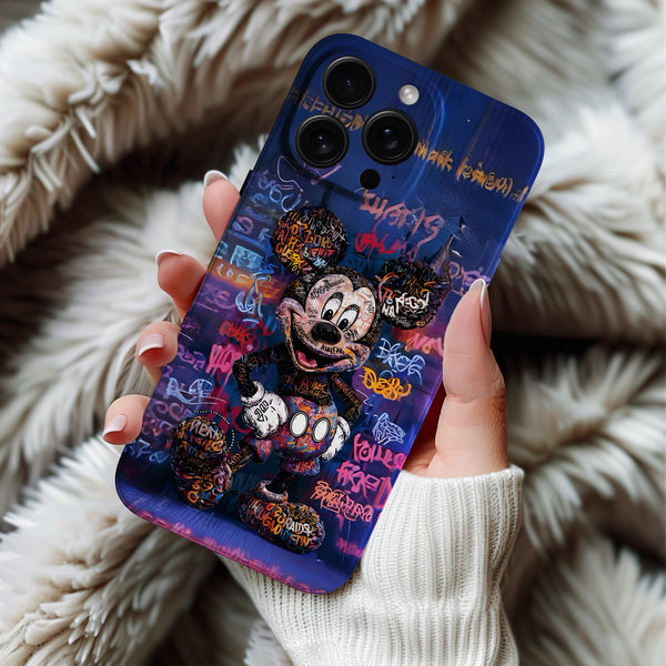 Coque iPhone Mickey Mouse Street Art