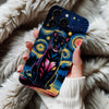 Coque iPhone Art Étoilé avec Tigre Coloré