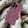 Coque iPhone Design Fun avec Motif Léopard Rose et Noir