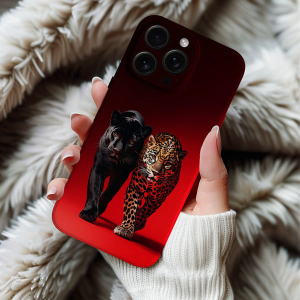 Coque iPhone avec Panthère et Jaguar en Émotion