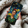 Coque iPhone Frida Kahlo avec Étoiles et Fleurs