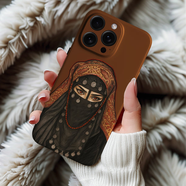Coque iPhone Femme Orientale Voilée