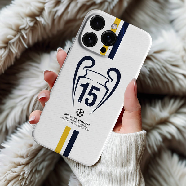 Coque iPhone Football Victoire Européenne 15 Real Madrid