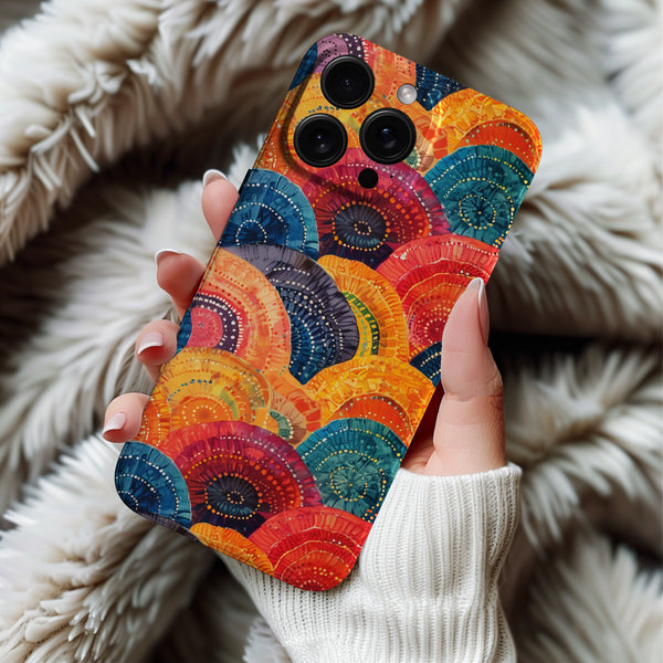 Coque iPhone Motif Abstrait Bohème