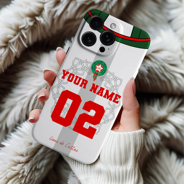 Coques iPhone Maillots Maroc Blanc